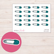 DDZ-14347 planner sticker sheet with enlarged sticker detail