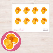 DDZ-14350 planner sticker sheet with enlarged sticker detail