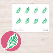 DDZ-14351 planner sticker sheet with enlarged sticker detail
