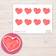 DDZ-14353 planner sticker sheet with enlarged sticker detail