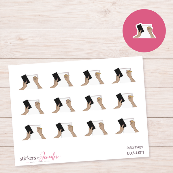 Writing in a Notebook Planner Stickers | DDZ-1437