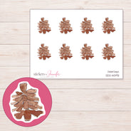 DDZ-14393 planner sticker sheet with enlarged sticker detail
