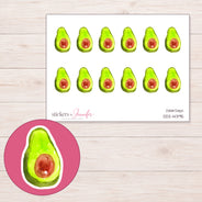 DDZ-14395 planner sticker sheet with enlarged sticker detail