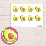 DDZ-14400 planner sticker sheet with enlarged sticker detail
