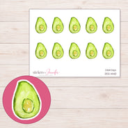 DDZ-14410 planner sticker sheet with enlarged sticker detail