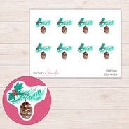 DDZ-14428 planner sticker sheet with enlarged sticker detail