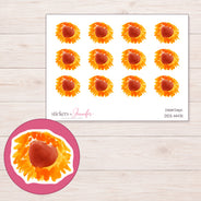 DDZ-14431 planner sticker sheet with enlarged sticker detail