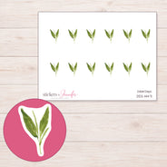 DDZ-14471 planner sticker sheet with enlarged sticker detail