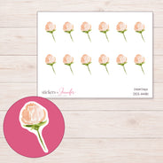 DDZ-14481 planner sticker sheet with enlarged sticker detail
