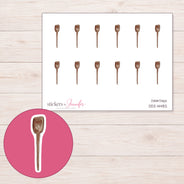 DDZ-14482 planner sticker sheet with enlarged sticker detail