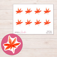 DDZ-14493 planner sticker sheet with enlarged sticker detail