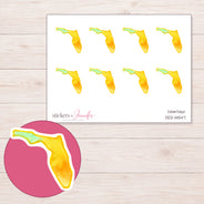 DDZ-14547 planner sticker sheet with enlarged sticker detail