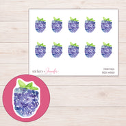 DDZ-14550 planner sticker sheet with enlarged sticker detail