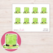 DDZ-14553 planner sticker sheet with enlarged sticker detail