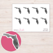 DDZ-14557 planner sticker sheet with enlarged sticker detail