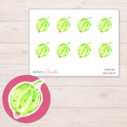DDZ-14570 planner sticker sheet with enlarged sticker detail