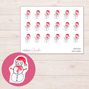 DDZ-14582 planner sticker sheet with enlarged sticker detail