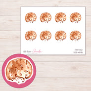 DDZ-14595 planner sticker sheet with enlarged sticker detail