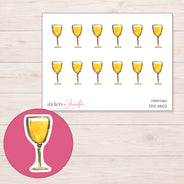 DDZ-14602 planner sticker sheet with enlarged sticker detail