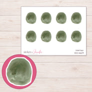 DDZ-14609 planner sticker sheet with enlarged sticker detail