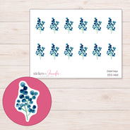 DDZ-14611 planner sticker sheet with enlarged sticker detail