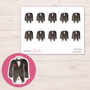 DDZ-14627 planner sticker sheet with enlarged sticker detail