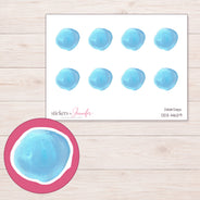 DDZ-14629 planner sticker sheet with enlarged sticker detail