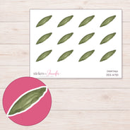 DDZ-14701 planner sticker sheet with enlarged sticker detail