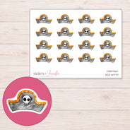 DDZ-14777 planner sticker sheet with enlarged sticker detail