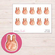 DDZ-14858 planner sticker sheet with enlarged sticker detail