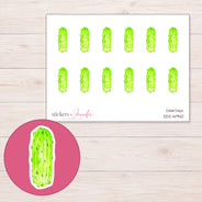 DDZ-14940 planner sticker sheet with enlarged sticker detail
