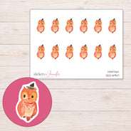 DDZ-14947 planner sticker sheet with enlarged sticker detail