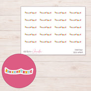DDZ-14949 planner sticker sheet with enlarged sticker detail
