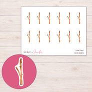 DDZ-15083 planner sticker sheet with enlarged sticker detail