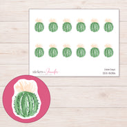 DDZ-15086 planner sticker sheet with enlarged sticker detail