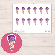 DDZ-15145 planner sticker sheet with enlarged sticker detail