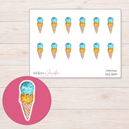 DDZ-15149 planner sticker sheet with enlarged sticker detail
