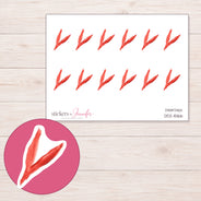 DDZ-15166 planner sticker sheet with enlarged sticker detail