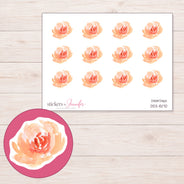 DDZ-15170 planner sticker sheet with enlarged sticker detail