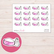 DDZ-15172 planner sticker sheet with enlarged sticker detail