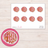 DDZ-15184 planner sticker sheet with enlarged sticker detail