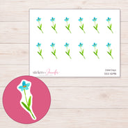 DDZ-15198 planner sticker sheet with enlarged sticker detail