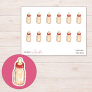 DDZ-15211 planner sticker sheet with enlarged sticker detail