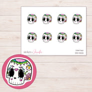 DDZ-15212 planner sticker sheet with enlarged sticker detail