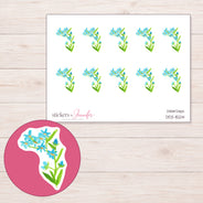 DDZ-15214 planner sticker sheet with enlarged sticker detail