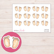 DDZ-15215 planner sticker sheet with enlarged sticker detail