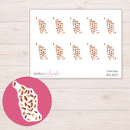 DDZ-15217 planner sticker sheet with enlarged sticker detail