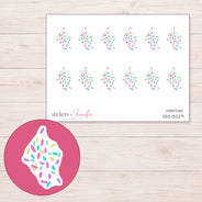 DDZ-15229 planner sticker sheet with enlarged sticker detail