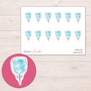 DDZ-15235 planner sticker sheet with enlarged sticker detail