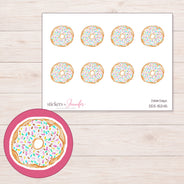 DDZ-15245 planner sticker sheet with enlarged sticker detail